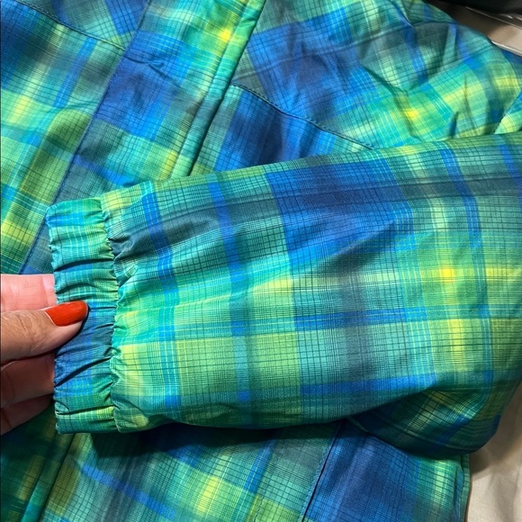 Target Kids Puffer Jacket - Blue and Yellow Plaid - Picture 3 of 8